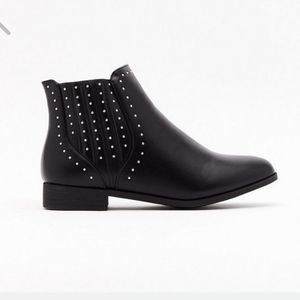 Black Studded Booties
